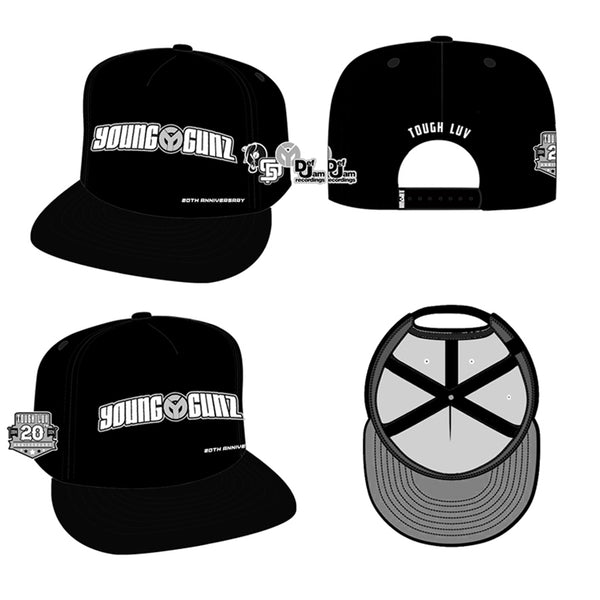 YOUNG GUNZ “TOUGH LUV” 20TH YEAR ANNIVERSARY BLACK & WHITE SNAPBACK HAT